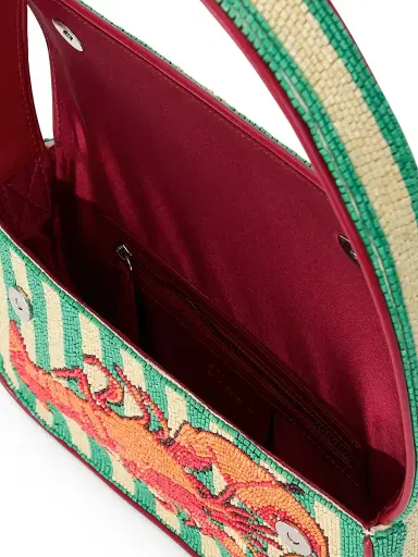 Staud Women's Tommy Summer Lobster-Beaded Shoulder Bag - Summer Lobster | Thumbnail 3 Staud Women's Tommy Summer Lobster-Beaded Shoulder Bag - Summer Lobster | Thumbnail 3