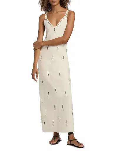 rag & bone Women's Aubrey Grommet-Embellished Maxi Dress - | Thumbnail 2 rag & bone Women's Aubrey Grommet-Embellished Maxi Dress - | Thumbnail 2
