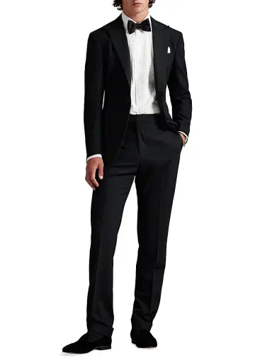Polo Ralph Lauren Men's Cotton Poplin Spread Collar Tuxedo Shirt | Thumbnail 2 Polo Ralph Lauren Men's Cotton Poplin Spread Collar Tuxedo Shirt | Thumbnail 2