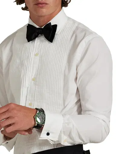 Polo Ralph Lauren Men's Cotton Poplin Spread Collar Tuxedo Shirt | Thumbnail 5 Polo Ralph Lauren Men's Cotton Poplin Spread Collar Tuxedo Shirt | Thumbnail 5