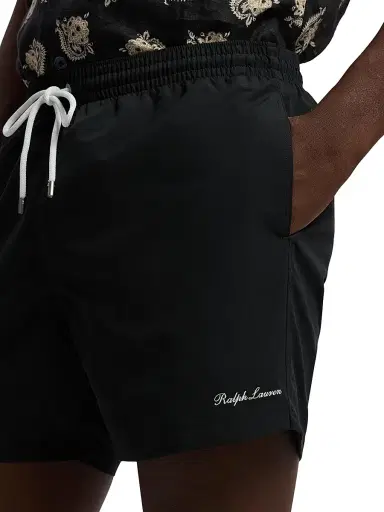 Ralph Lauren Purple Label Men's Amalfi Linen Swim Trunks - Classic Black | Thumbnail 6 Ralph Lauren Purple Label Men's Amalfi Linen Swim Trunks - Classic Black | Thumbnail 6