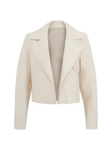 Gorski Women's Select Nappa Leather Bolero - Ivory - Size Large | Thumbnail 1
