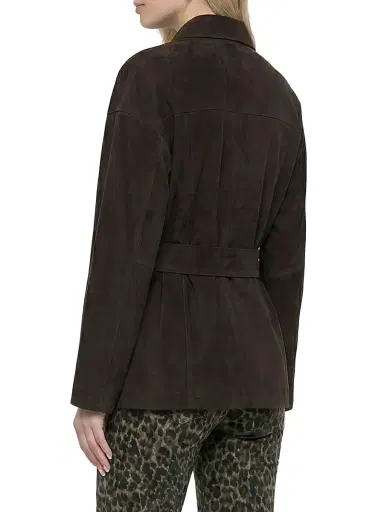 Gorski Women's Select Metis Suede Jacket, Belt - Espresso - Size Large | Thumbnail 4 Gorski Women's Select Metis Suede Jacket, Belt - Espresso - Size Large | Thumbnail 4