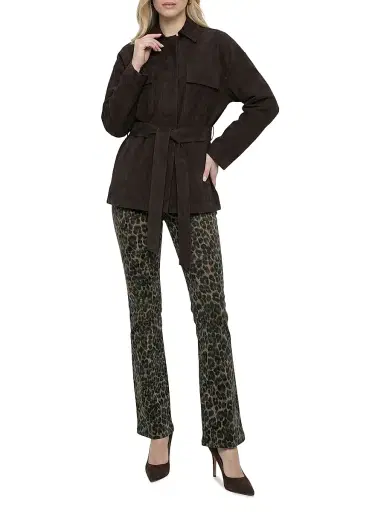 Gorski Women's Select Metis Suede Jacket, Belt - Espresso - Size Large | Thumbnail 6 Gorski Women's Select Metis Suede Jacket, Belt - Espresso - Size Large | Thumbnail 6