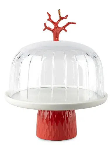 Lladro Porcelain Coral Cake Tray | Thumbnail 1 Lladro Porcelain Coral Cake Tray | Thumbnail 1