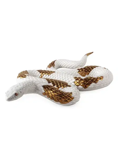 Lladro Snake Porcelain Figurine - White | Thumbnail 2