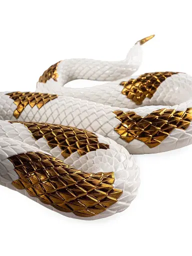 Lladro Snake Porcelain Figurine - White | Thumbnail 7