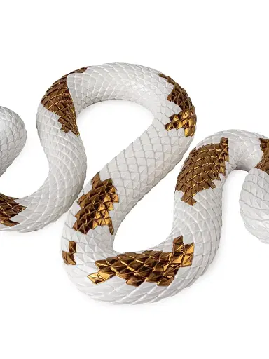 Lladro Snake Porcelain Figurine - White | Thumbnail 8