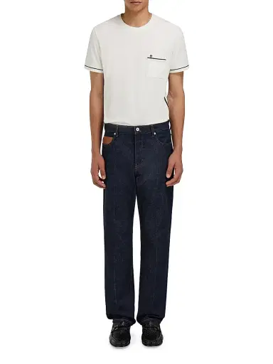Ferragamo Men's Wool-Cashmere T-Shirt | Thumbnail 2 Ferragamo Men's Wool-Cashmere T-Shirt | Thumbnail 2