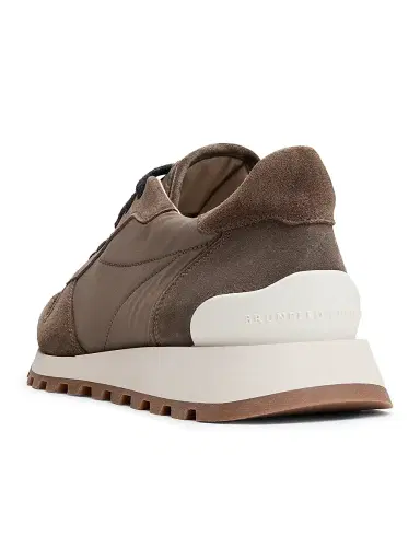 Brunello Cucinelli Women's Low-Top Suede Sneakers | Thumbnail 3