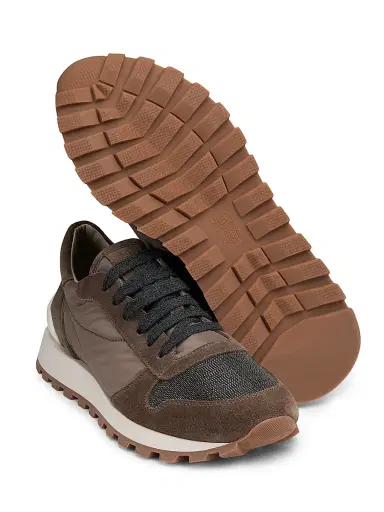 Brunello Cucinelli Women's Low-Top Suede Sneakers | Thumbnail 5