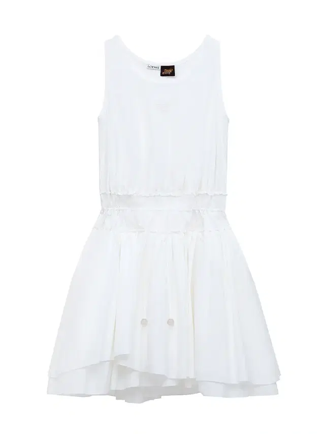 LOEWE Women's  x Paula's Ibiza Cotton Fit & Flare Minidress - White
