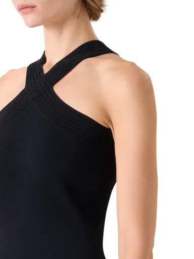 Akris Sleeveless Knit Halter Midi Dress | Thumbnail 5 Akris Sleeveless Knit Halter Midi Dress | Thumbnail 5