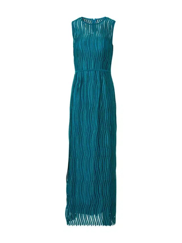 Wave Guipure Sheath Dress
