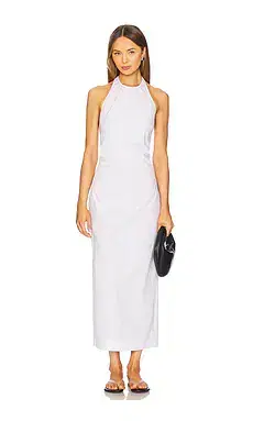 ENZA COSTA Poplin Halter Dress