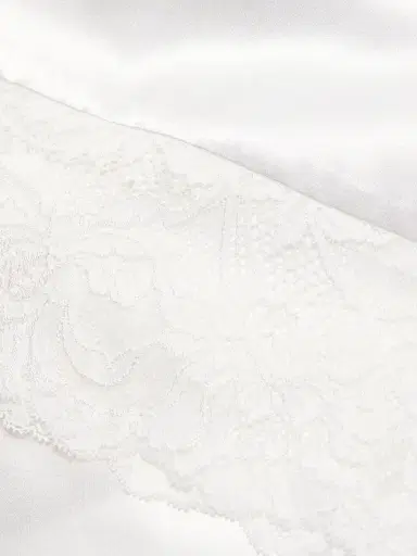 In Bloom Women's Lorena Lace-Trim Satin Robe - Ivory - Size XL | Thumbnail 7 In Bloom Women's Lorena Lace-Trim Satin Robe - Ivory - Size XL | Thumbnail 7