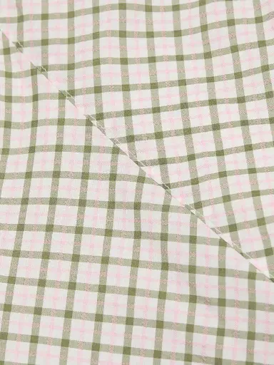 Derek Lam 10 Crosby Women's Sable Mini Check Cotton-Blend Midi-Dress - Army Green Multi | Thumbnail 7 Derek Lam 10 Crosby Women's Sable Mini Check Cotton-Blend Midi-Dress - Army Green Multi | Thumbnail 7