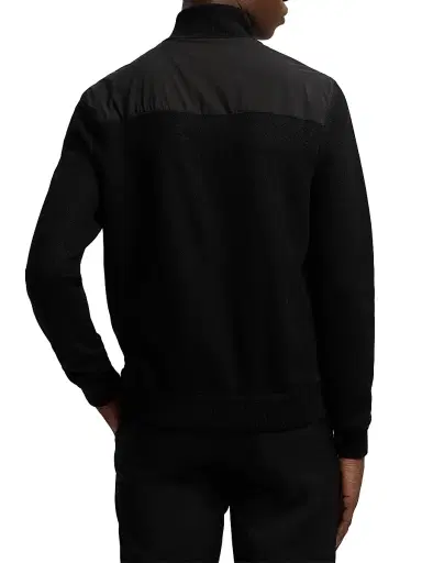 Ralph Lauren Purple Label Men's Hybrid Knit Full-Zip Sweater - Classic Black - Size XL | Thumbnail 5 Ralph Lauren Purple Label Men's Hybrid Knit Full-Zip Sweater - Classic Black - Size XL | Thumbnail 5