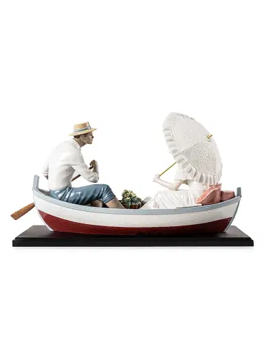 Lladro Romance On The Lake Figurine | Thumbnail 1 Lladro Romance On The Lake Figurine | Thumbnail 1