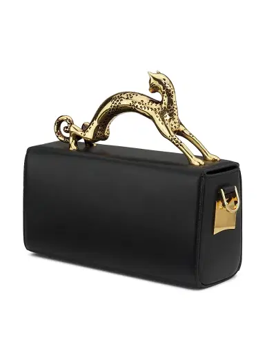 Lanvin Women's Pencil Cat Nano Top Handle Bag - Black | Thumbnail 3