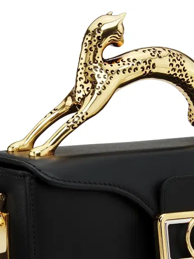 Lanvin Women's Pencil Cat Nano Top Handle Bag - Black | Thumbnail 6