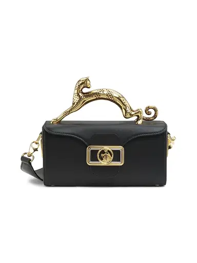 Lanvin Women's Pencil Cat Nano Top Handle Bag - Black | Thumbnail 1