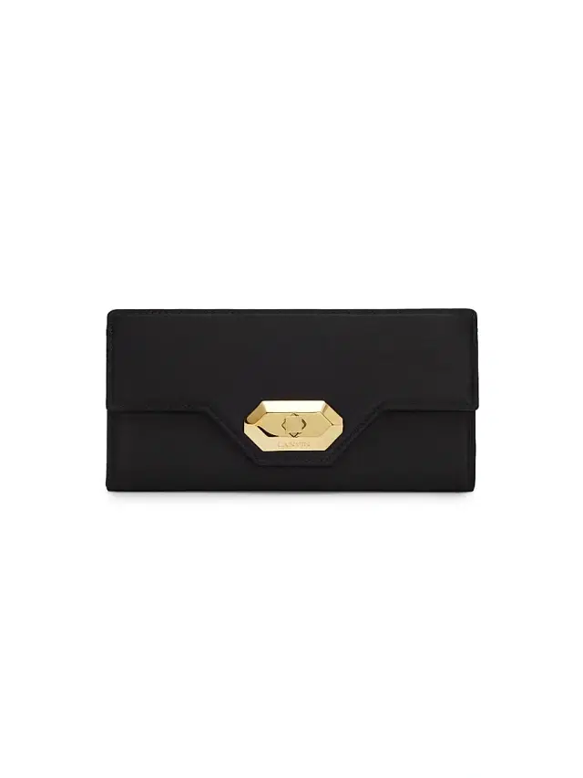 Lanvin Women's Small Silk Evening Pouch - Black