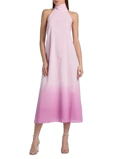 AZEEZA Women's Meera Dip-Dye Cotton Voile Midi-Dress - Bloom Dip Dye - Size XS | Thumbnail 2 AZEEZA Women's Meera Dip-Dye Cotton Voile Midi-Dress - Bloom Dip Dye - Size XS | Thumbnail 2