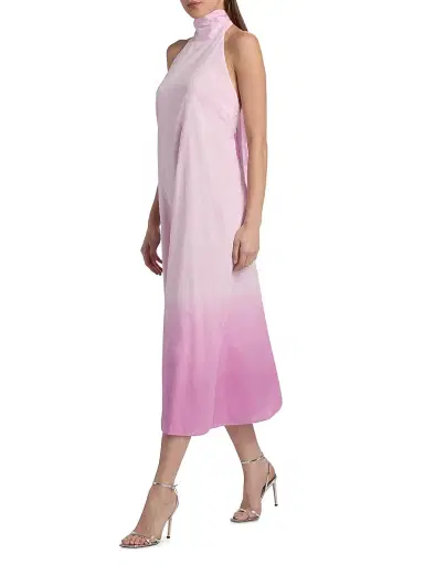 AZEEZA Women's Meera Dip-Dye Cotton Voile Midi-Dress - Bloom Dip Dye - Size XS | Thumbnail 4 AZEEZA Women's Meera Dip-Dye Cotton Voile Midi-Dress - Bloom Dip Dye - Size XS | Thumbnail 4