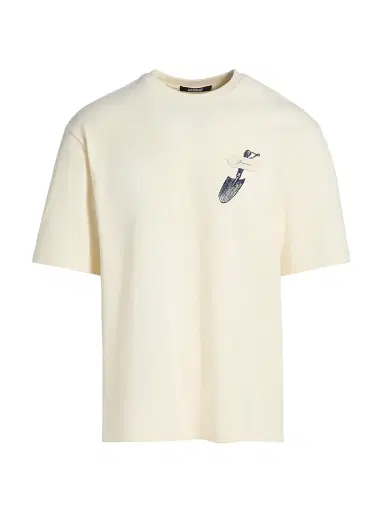 Jacquemus Men's Le Cotton T-Shirt - Embroidered Shovel | Thumbnail 1