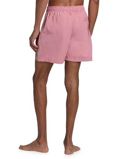Burberry Men's Checked Trim Swim Shorts | Thumbnail 5