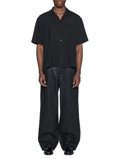 Ksubi Men's End Dinner Satin Shirt - Black | Thumbnail 2