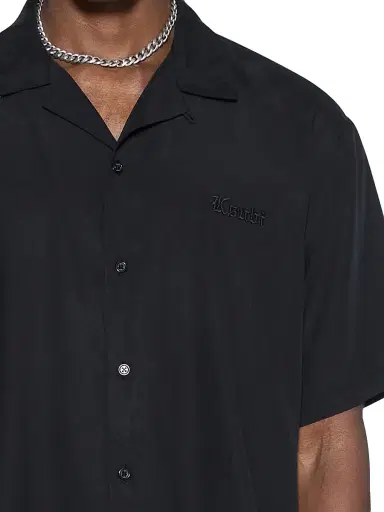Ksubi Men's End Dinner Satin Shirt - Black | Thumbnail 4