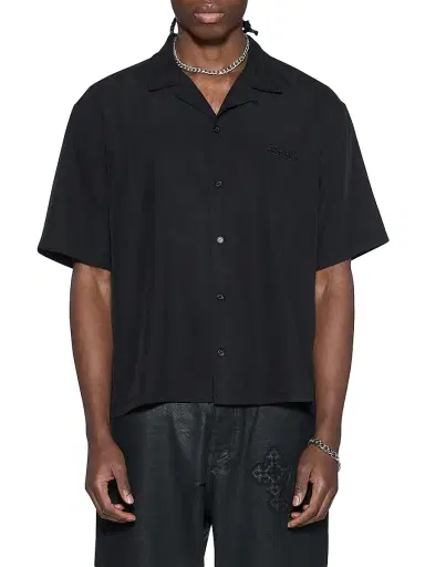 Ksubi Men's End Dinner Satin Shirt - Black | Thumbnail 1