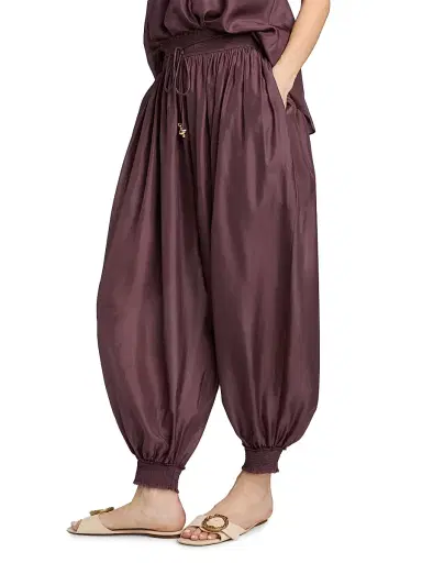Zimmermann Women's Aster Silk Harem Pants | Thumbnail 4 Zimmermann Women's Aster Silk Harem Pants | Thumbnail 4