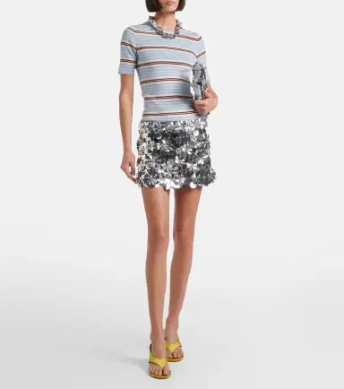 Paco Rabanne Embellished chainmail miniskirt | Thumbnail 2 Paco Rabanne Embellished chainmail miniskirt | Thumbnail 2