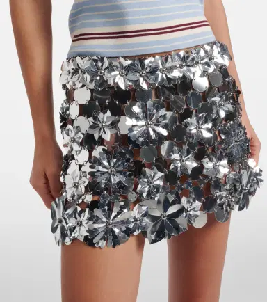 Paco Rabanne Embellished chainmail miniskirt | Thumbnail 3 Paco Rabanne Embellished chainmail miniskirt | Thumbnail 3