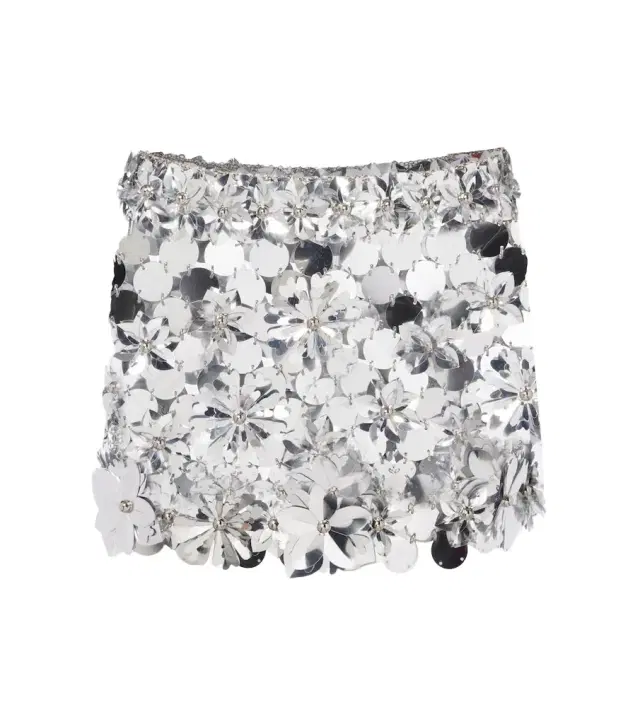 Paco Rabanne Embellished chainmail miniskirt