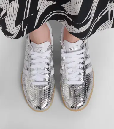 ADIDAS PERFORMANCE Samba OG snake-effect metallic leather sneakers | Thumbnail 2