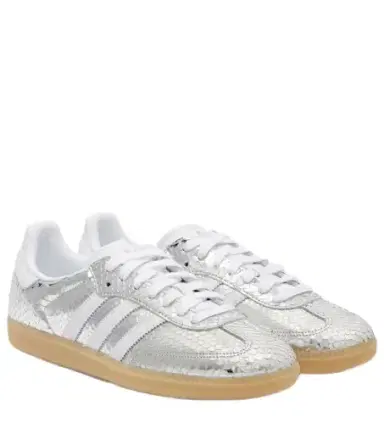 ADIDAS PERFORMANCE Samba OG snake-effect metallic leather sneakers | Thumbnail 1