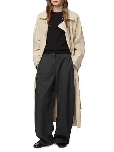 Apparis Women's Lana Faux Leather Trench Coat - Latte - Size XL | Thumbnail 2