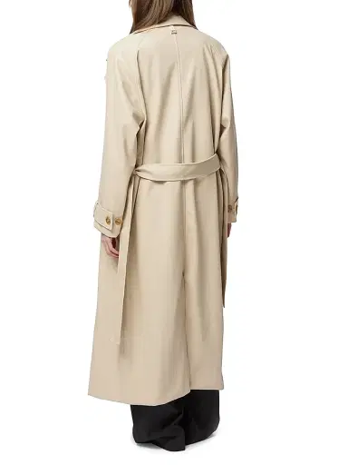 Apparis Women's Lana Faux Leather Trench Coat - Latte - Size XL | Thumbnail 5