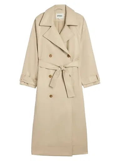 Apparis Women's Lana Faux Leather Trench Coat - Latte - Size XL | Thumbnail 1