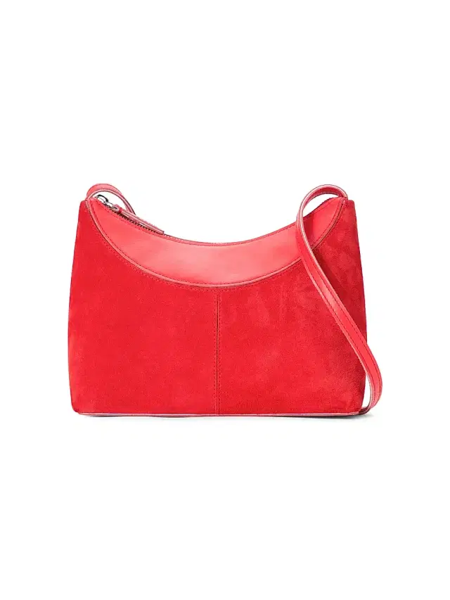 Staud Women's Rowey Leather Crossbody Bag - Red Rose