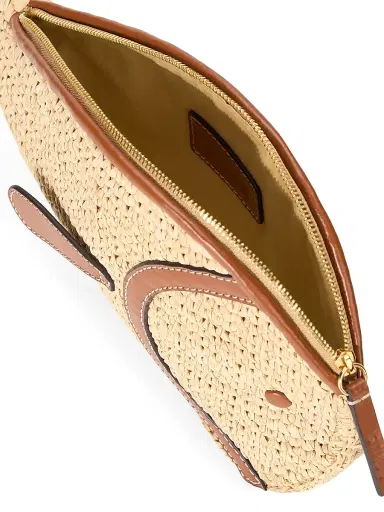 Staud Women's Pesce Raffia Clutch - Natural Tan | Thumbnail 3