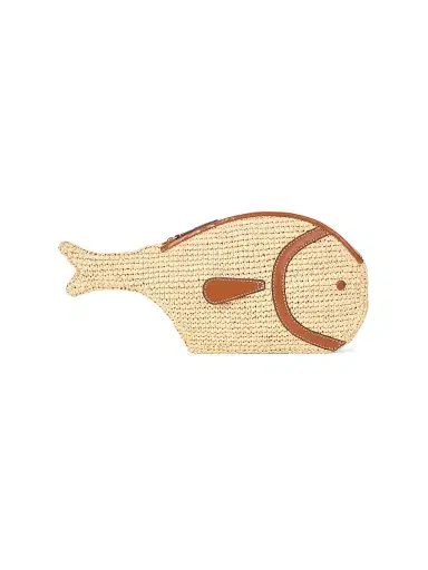 Staud Women's Pesce Raffia Clutch - Natural Tan | Thumbnail 1