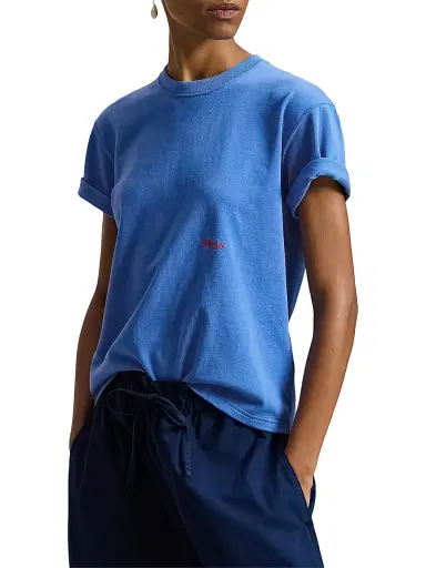 Polo Ralph Lauren Women's Logo Back Crewneck T-Shirt - Colby Blue | Thumbnail 3