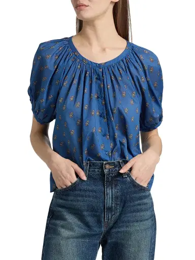 DÔEN Women's June Printed Cotton Top - Eartha Paisley | Thumbnail 3 DÔEN Women's June Printed Cotton Top - Eartha Paisley | Thumbnail 3