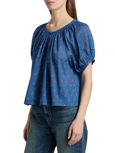 DÔEN Women's June Printed Cotton Top - Eartha Paisley | Thumbnail 4 DÔEN Women's June Printed Cotton Top - Eartha Paisley | Thumbnail 4