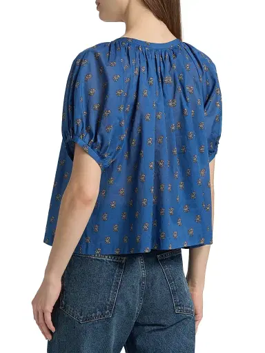 DÔEN Women's June Printed Cotton Top - Eartha Paisley | Thumbnail 5 DÔEN Women's June Printed Cotton Top - Eartha Paisley | Thumbnail 5